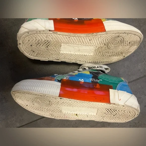 Off White Paint Splatter Sneakers… - Picture 9 of 14